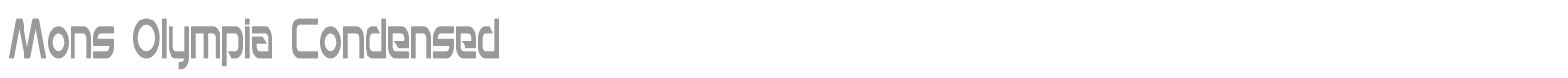 Mons Olympia font preview